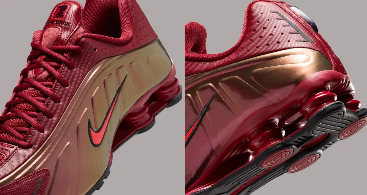 Nike Shox R4 “Iron Man” – phối màu biểu tượng siêu anh hùng