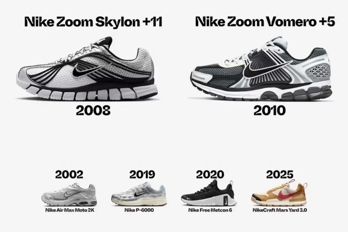 Nike Zoom Skylon 11 tái xuất với cảm hứng từ Nike Vomero 5