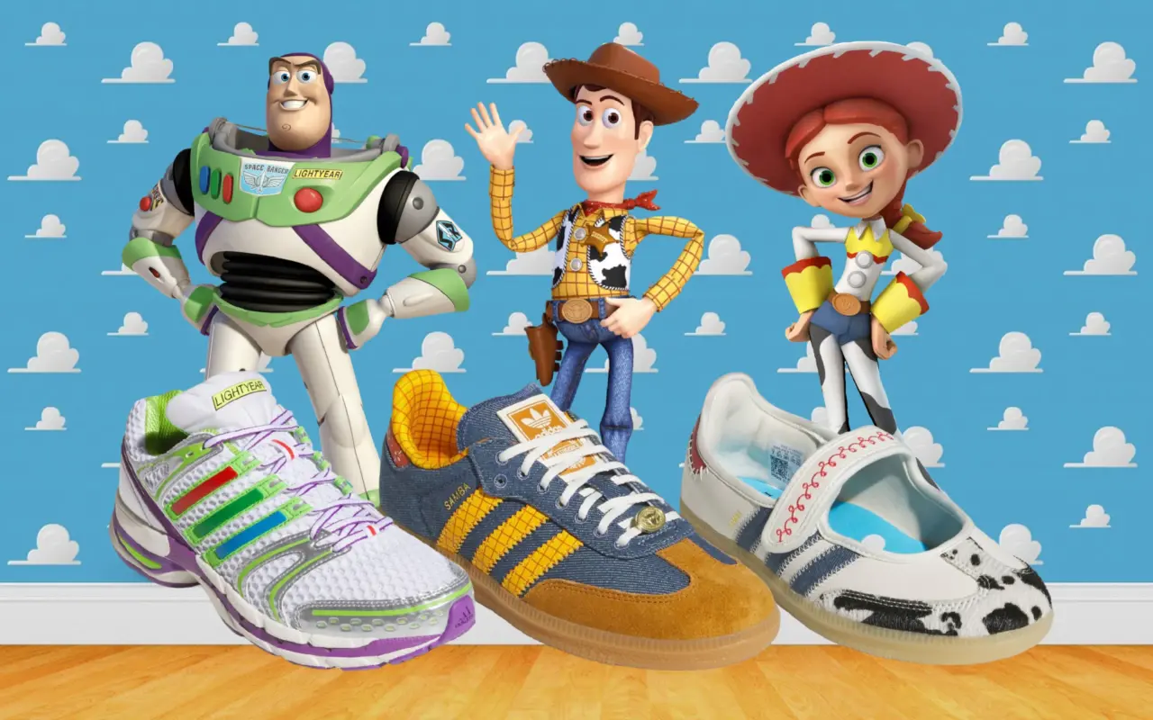 Bộ sưu tập hợp tác giữa Adidas và Toy Story 5 sẽ được mở bán độc quyền tại Foot Locker