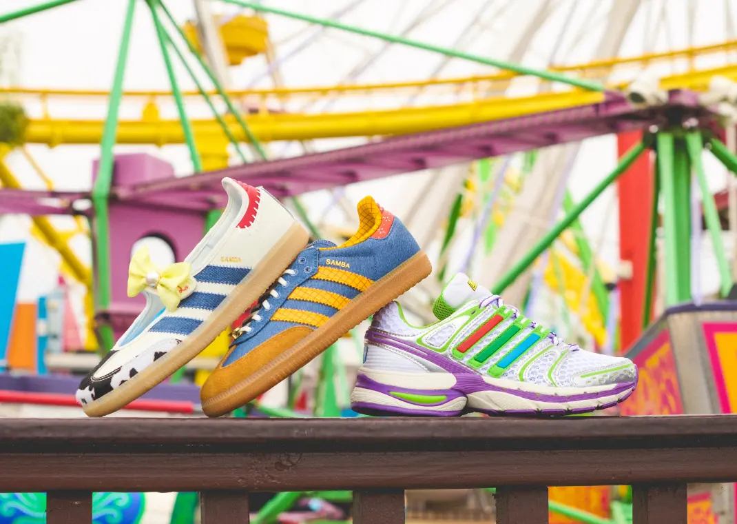 Bộ sưu tập hợp tác giữa Adidas và Toy Story 5 sẽ được mở bán độc quyền tại Foot Locker