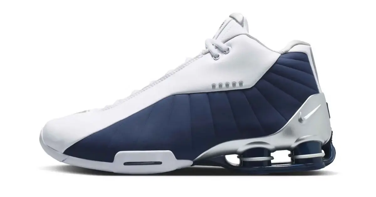 Nike Shox BB4 "Olympic" trở lại với phối màu huyền thoại của Vince Carter