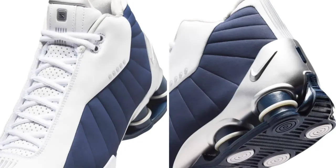 Nike Shox BB4 "Olympic" trở lại với phối màu huyền thoại của Vince Carter