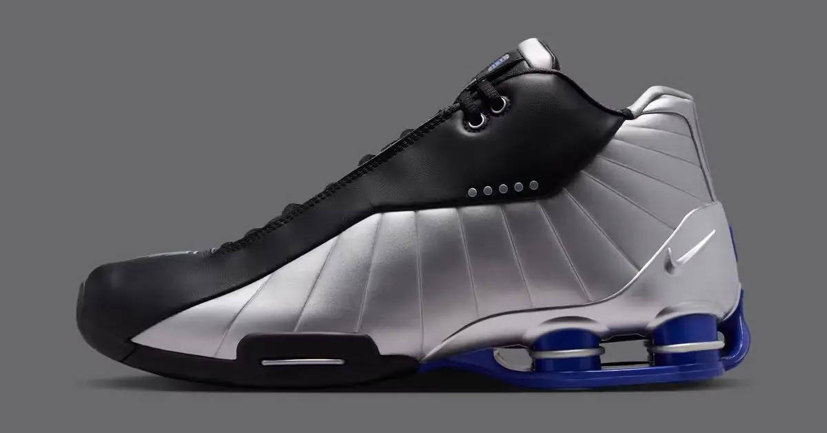 Nike Shox BB4 “Black/Metallic Silver/Lapis” chính thức trở lại