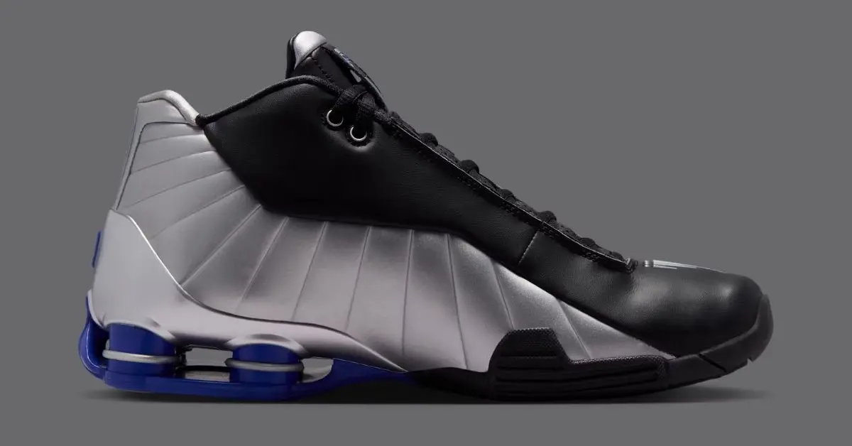 Nike Shox BB4 “Black/Metallic Silver/Lapis” chính thức trở lại
