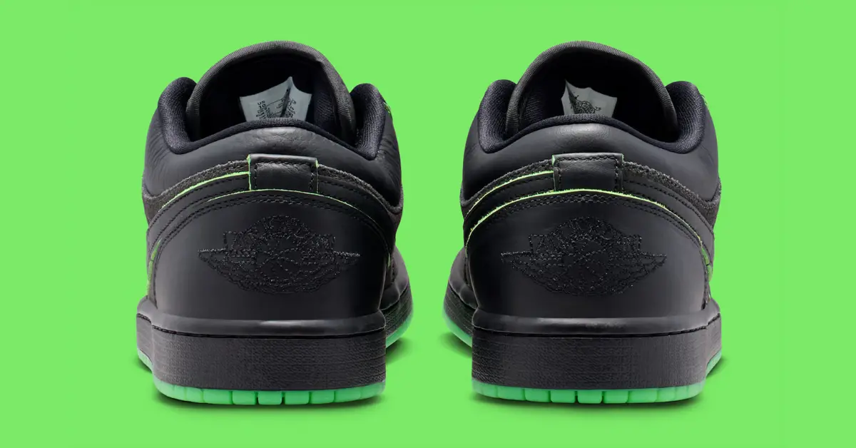 Jordan 1 Low Black Scream Green mang phong cách Halloween Jordan 1 Low Black Scream Green mang phong cách Halloween