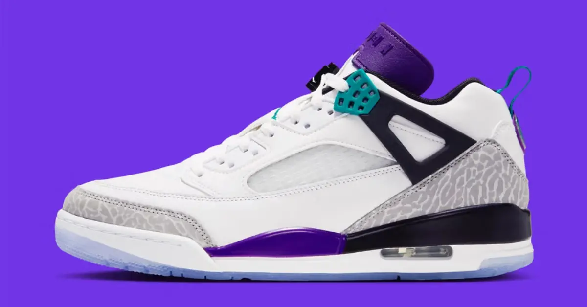 Jordan Spizike Low Grape tái hiện phối màu kinh điển của AJ5