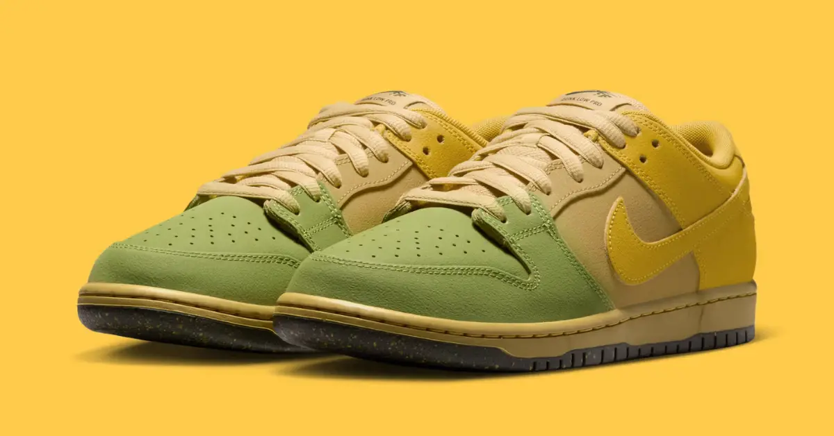 Nike SB Dunk Low “Saffron Quartz” nổi bật với sắc vàng retro