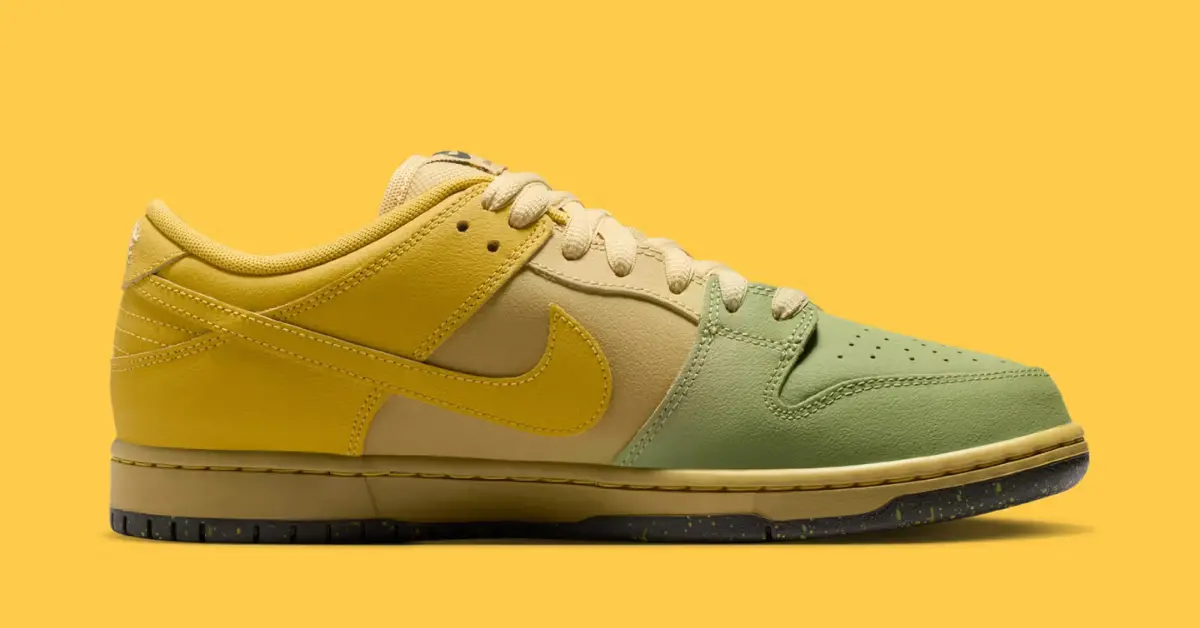 Nike SB Dunk Low “Saffron Quartz” nổi bật với sắc vàng retro