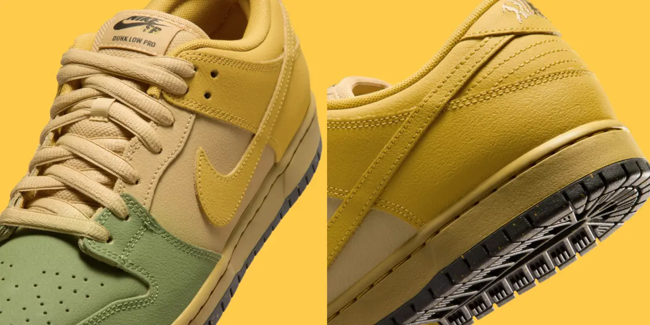 Nike SB Dunk Low “Saffron Quartz” nổi bật với sắc vàng retro